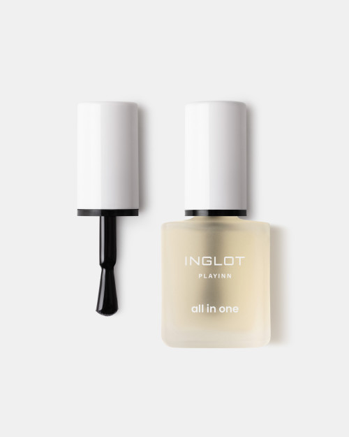 Bezbarwny lakier do paznokci All-in-One INGLOT PLAYINN 19