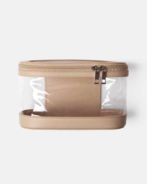 Zestaw kosmetyczek beżowy