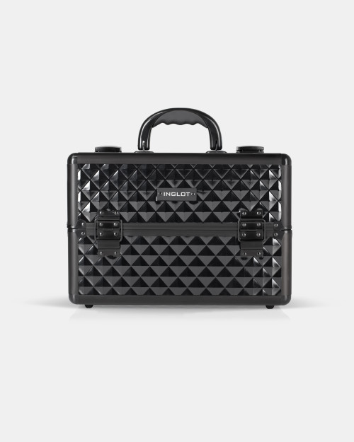 Kufer kosmetyczny diamentowy czarny duży (MB153A-M)