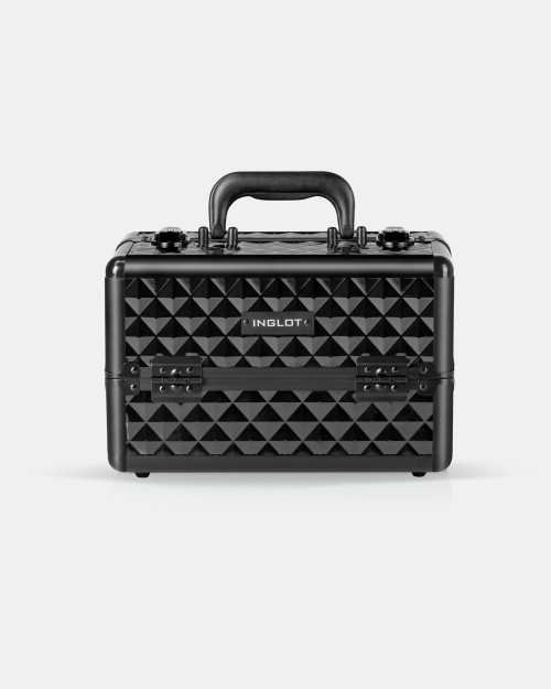 Kufer kosmetyczny diamentowy czarny mały (MB153A-S)