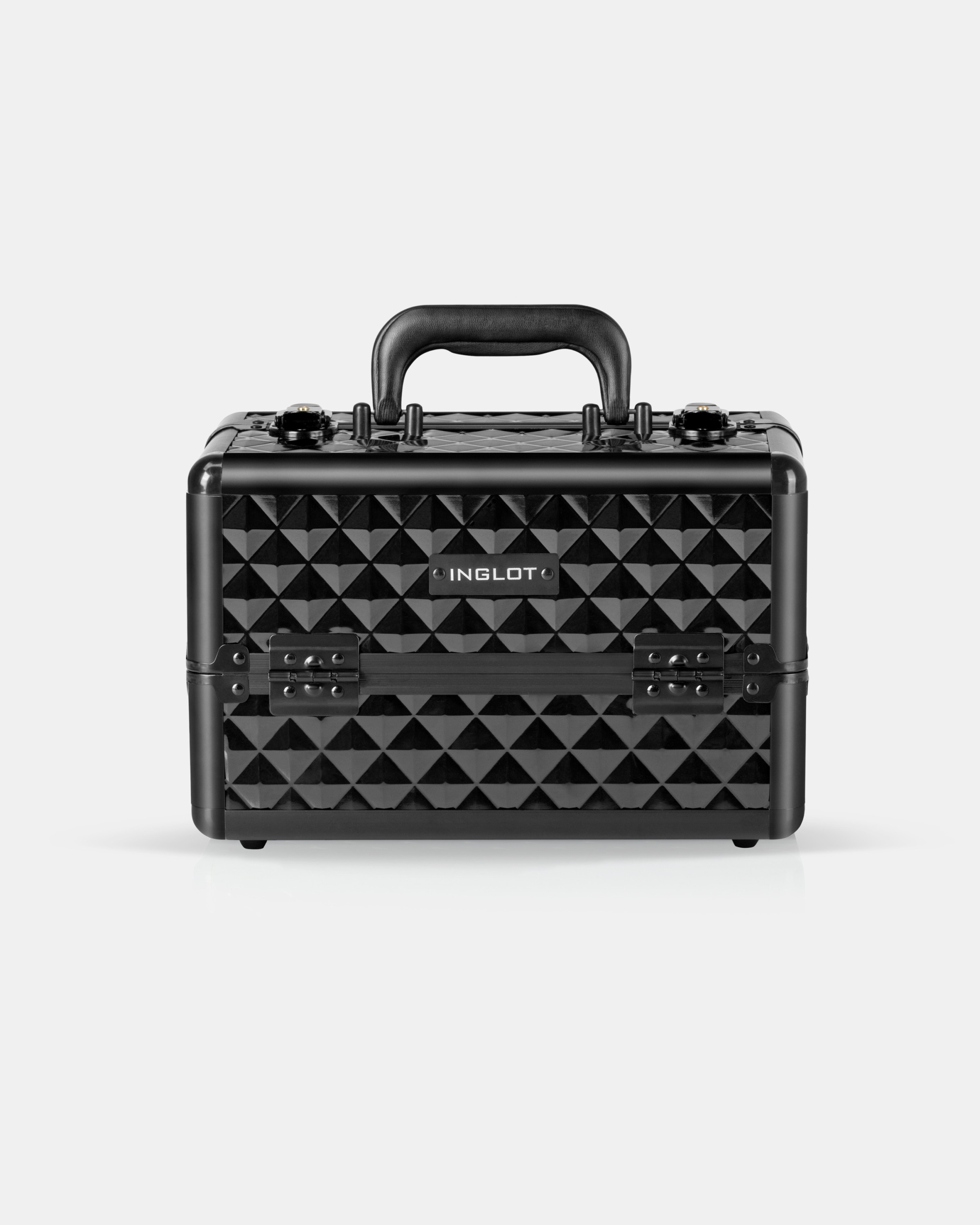 Kliknij, aby powiększyć Kufer kosmetyczny diamentowy czarny mały (MB153A-S)