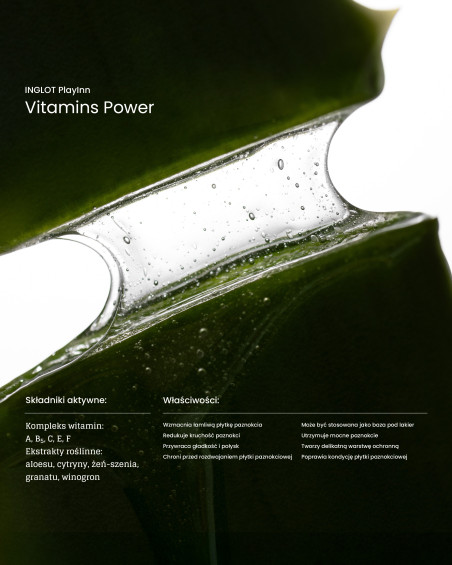Odżywka do paznokci Vitamins Power INGLOT PLAYINN