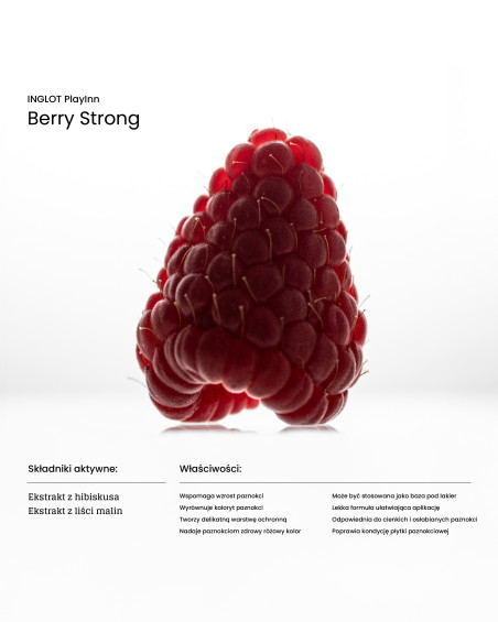 Odżywka do paznokci Berry Strong INGLOT PLAYINN