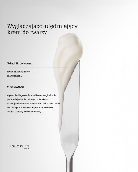 Wygładzająco-ujędrniający krem do twarzy INGLOT LAB