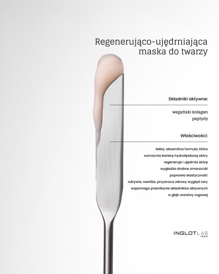 Regenerująco-ujędrniająca maska do twarzy INGLOT LAB