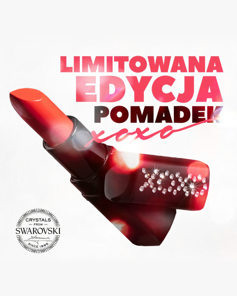 Poznaj limitowaną edycję Pomadek XOXO z kryształkami Swarovski®