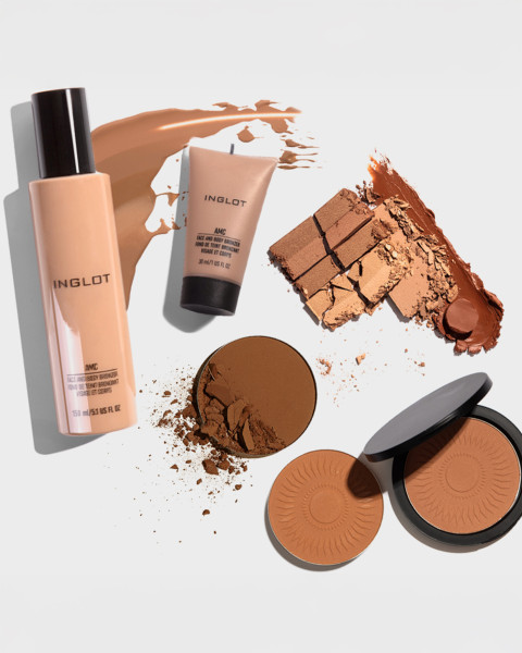 Naturalny efekt skóry muśniętej słońcem z bronzerami INGLOT!